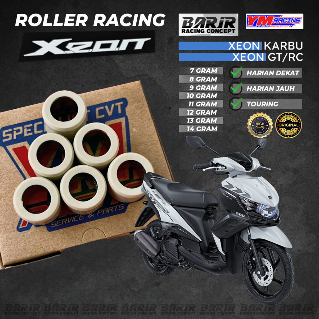 รถลูกกลิ้งคาร์บู | Gt gt | RC YM RACING 1 ชุด (6 ชิ้น) สามารถ MIX/Cross 7gr 8gr 9gr 10gr 11gr 12gr 1
