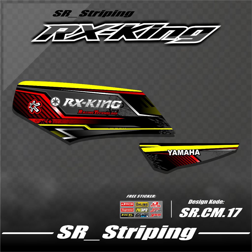 RX KING Striping Sticker / RX KING Variation - RX KING / RX KING Sticker / Cool RX KING 135 Motorcyc