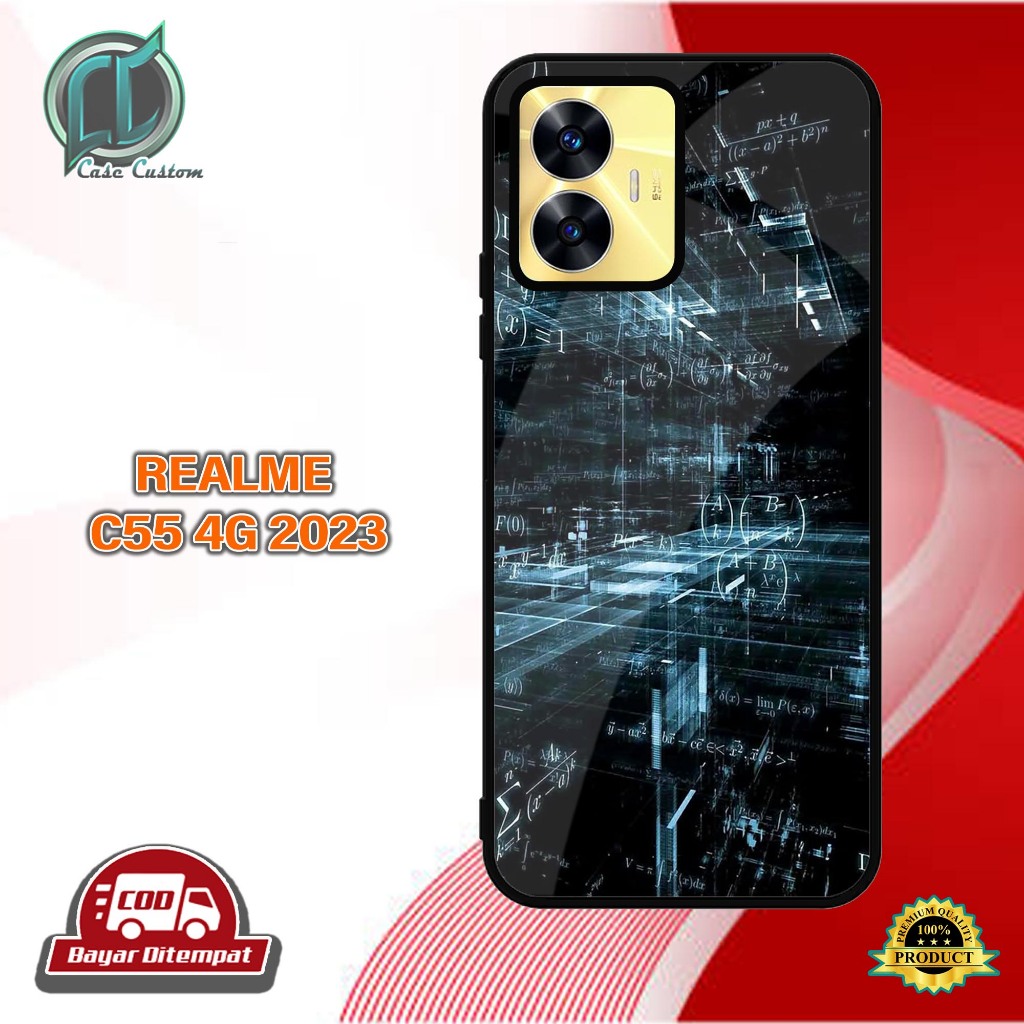 เคส REALME C55 4G 2023 - เคสแฟชั่น - 2D Glossy Hardcase - CUSTOM CASE - [ FORMULA MOTIF] - เคสเงา - 