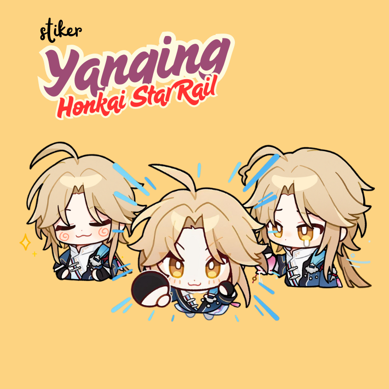 สติ๊กเกอร์ YANQING HSR | สติ๊กเกอร์ YANQING HONKAI STAR RAIL 7 CM VINYL GLOSSY กันน้ํา