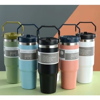 PROMO SALE Tumbler Handle 1 CARA Coffee Cup Termos Insulated Cup Stainless kapasitas 900 ml