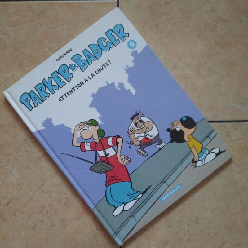 ฝรั่งเศสการ์ตูน France Edition Parker & Badger 9 Attion A La Chute Cuadrado Darguik ปกแข็งต้นฉบับสี 