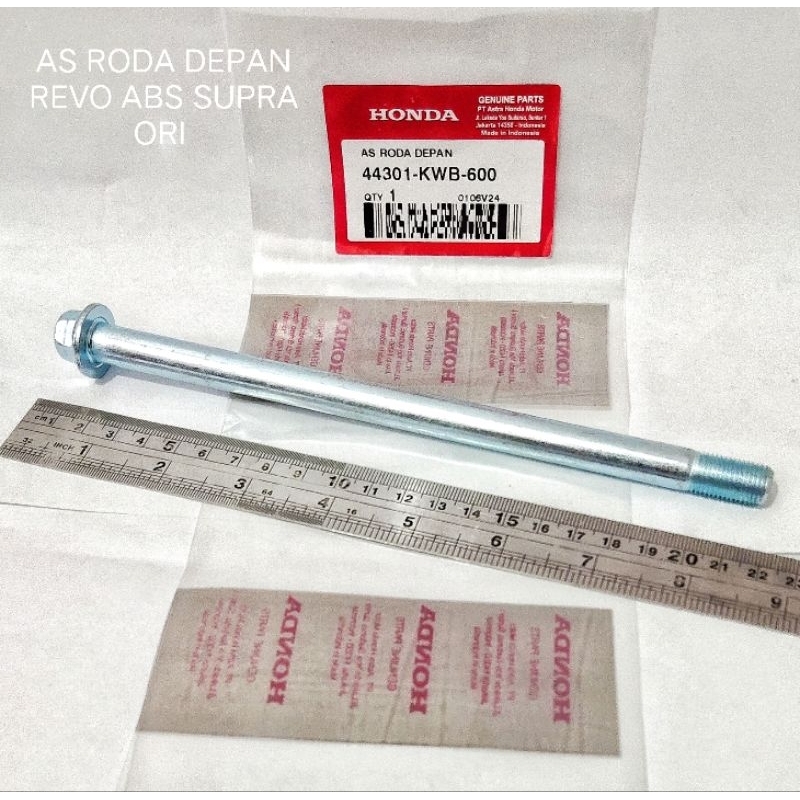 เพลาหน้า Revo abs Supra x Supra fit Blade axle FR ล้อ 44301-KWB-600