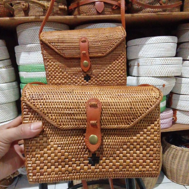 ATTE MALBORO RATTAN BAG / SMALL MALBORO WALLET พร้อมสายสลิง