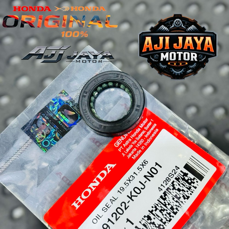 ซีลเพลาข้อเหวี่ยงซ้ายเดิม Honda Genio Beat LED Beat Street K1A Scoopy Led K2F 91202-K0J-N01 (ซีลน้ํา