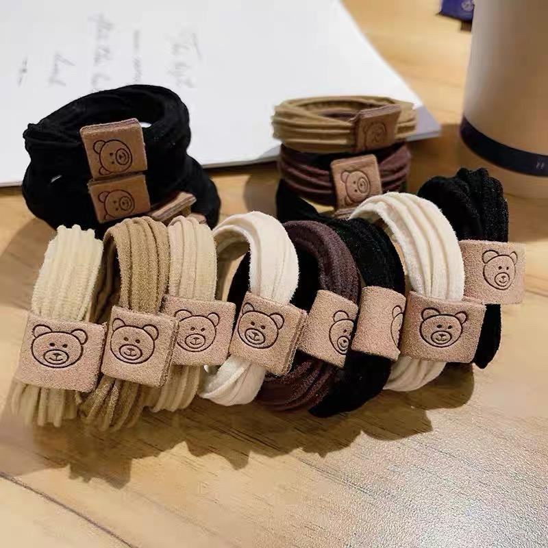 ยางรัดผม Bowella Heritage Bear | กิ๊บติดผมลายหมีสําหรับผู้หญิง&เด็ก | เครื่องประดับผมหรูหราน่ารัก