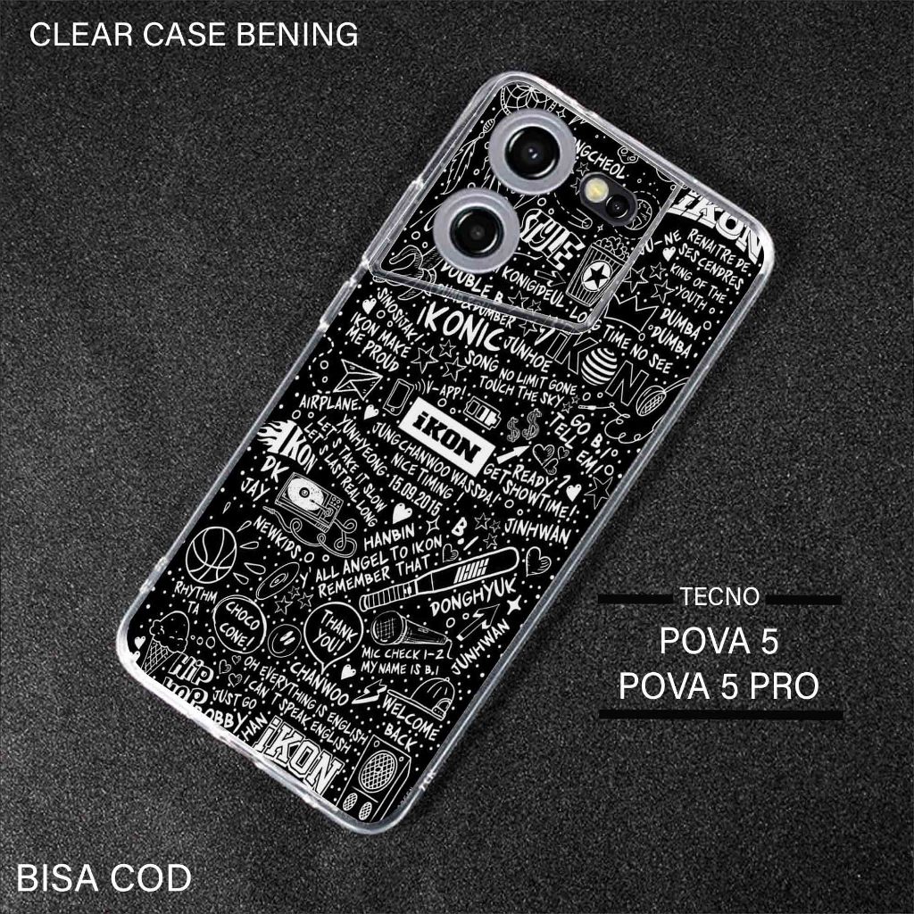 เคสใส tecno Povs 5 / ล่าสุด pova 5 pro - Casing tecno pova 5 / pova 5 pro - เคส Rubber Softcase with