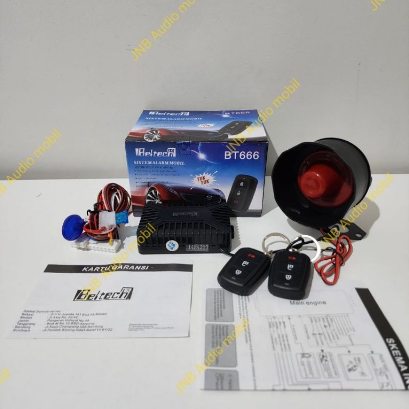 Beltech bt 666 car Alarm toa sound ตุ๊กๆ