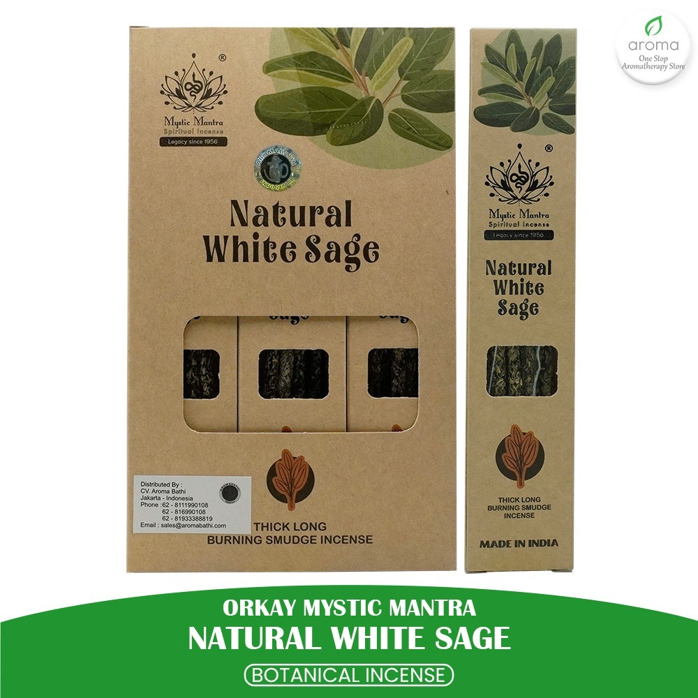 ธูปอินเดีย Aromatherapy Botanical ธูป - Orkay Natural White Sage