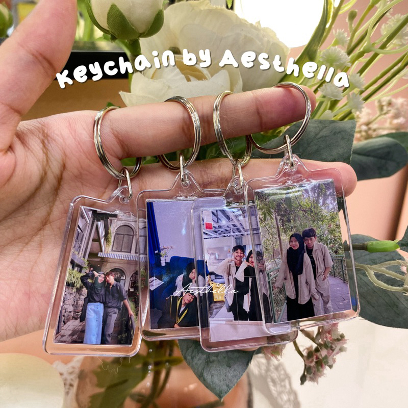 GANTUNGAN KEYCHAIN BY AESTHELLA // CUSTOM PHOTO KEYCHAIN / PHOTO KEYCHAIN