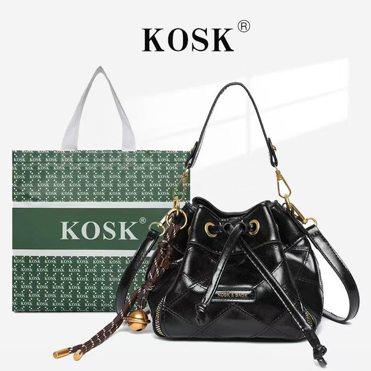 KOSK Elegant Womens Sling Bag Drawstring Bag - 6619