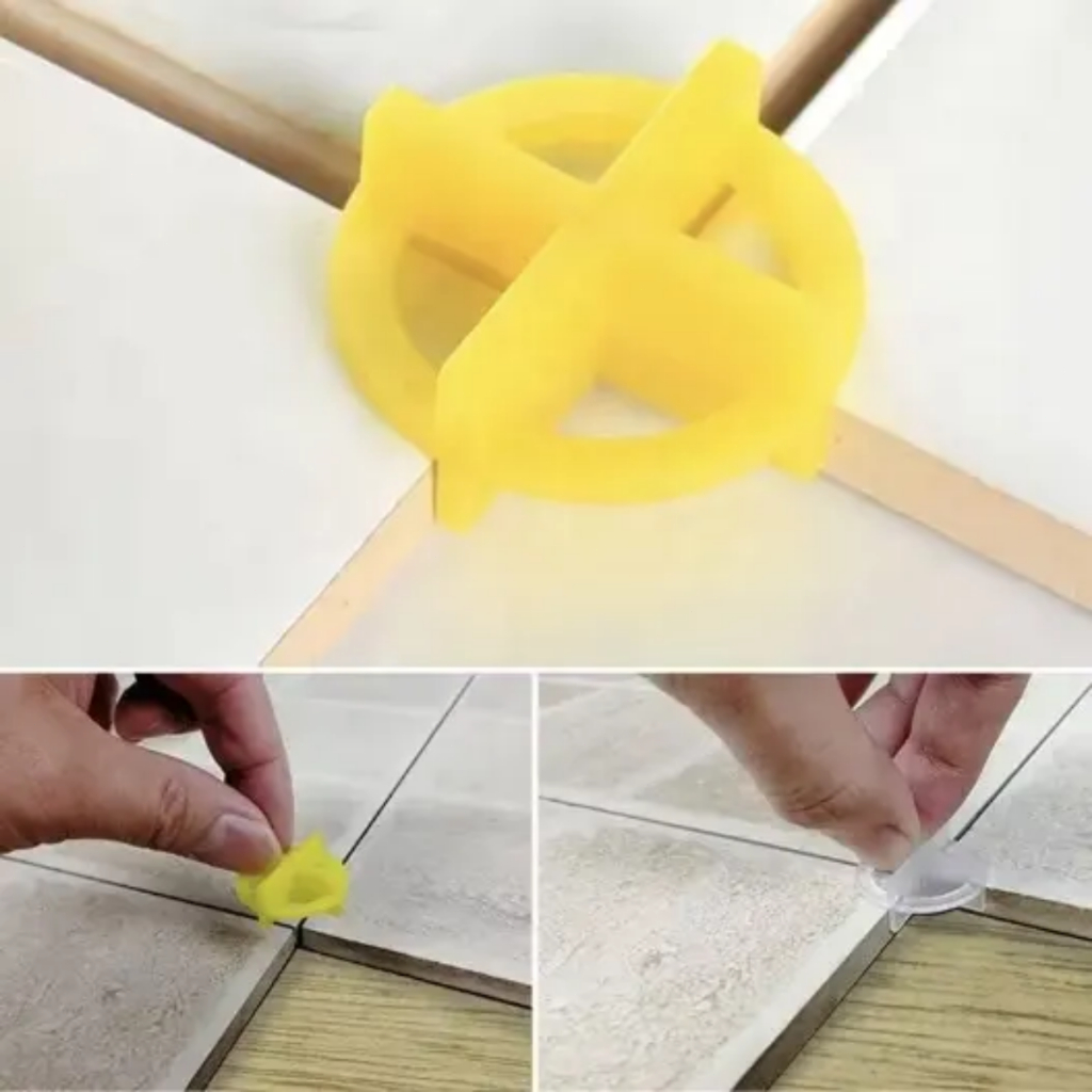 100 ชิ้น T-Cross Reusable Ceramic Leveling Tool - Cross Tile Spacer 1 มม.1.5 มม.2 มม.-Reusable Tile 