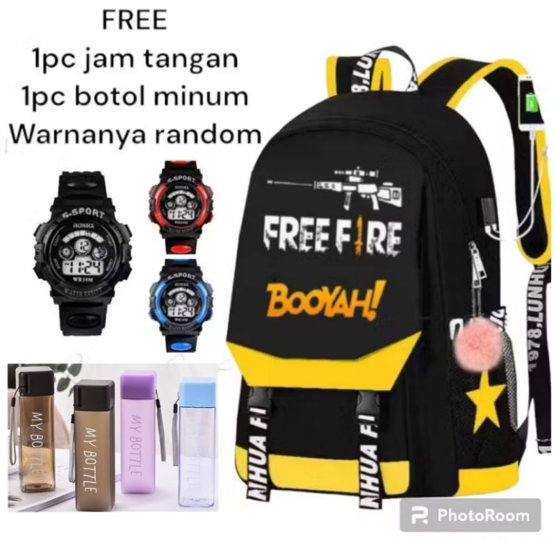 กระเป๋าเป้เด็ก ff ล่าสุด กระเป๋านักเรียน freefire