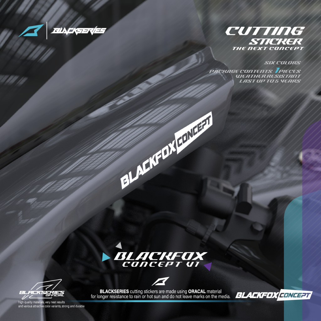 สติ๊กเกอร์ตัด คิ้ว CBR x Blackseries x Blackfox Concept