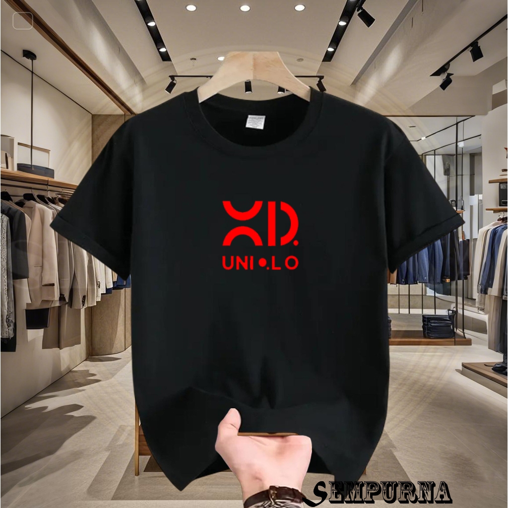 MERAH Perfect Distro Kaos เสื้อคอปก Motif UnQ สีแดงแขนสั้นผ้าฝ้ายนุ่มไม่ทําให้คุณร้อนเรียบสวมใส่สบาย