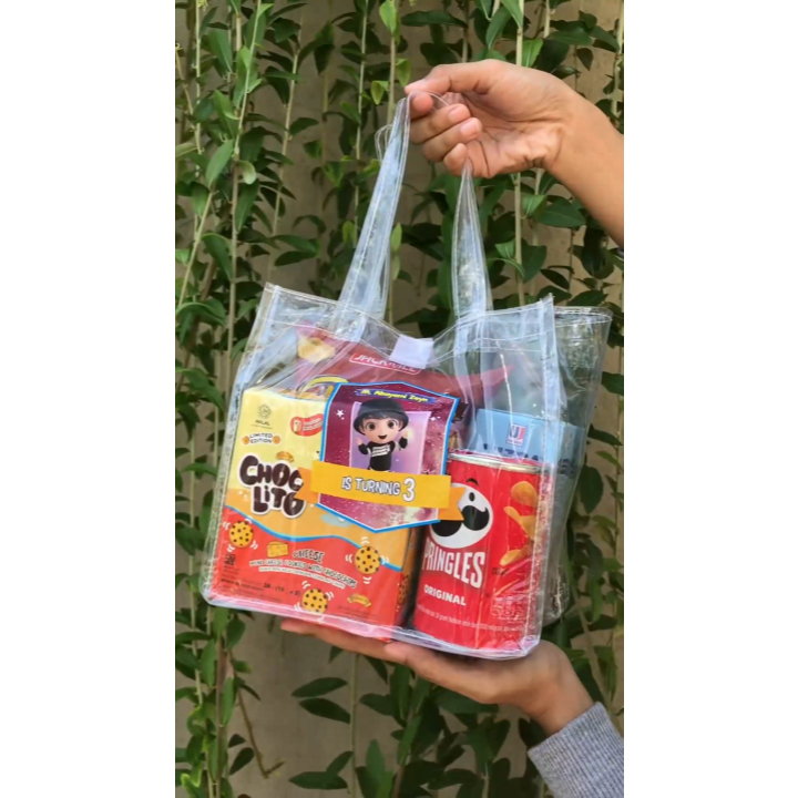 กระเป๋าวันเกิดเด็ก P25xW10xH20 ไมก้าใสบาง