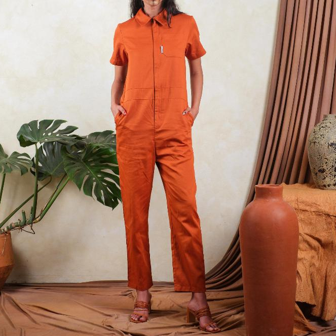 KATUN Evidence JAIPUR – จั๊มสูทลําลองลําลองมีสไตล์ทําจากผ้าฝ้ายสําหรับแขวนออกไปและวันหยุด