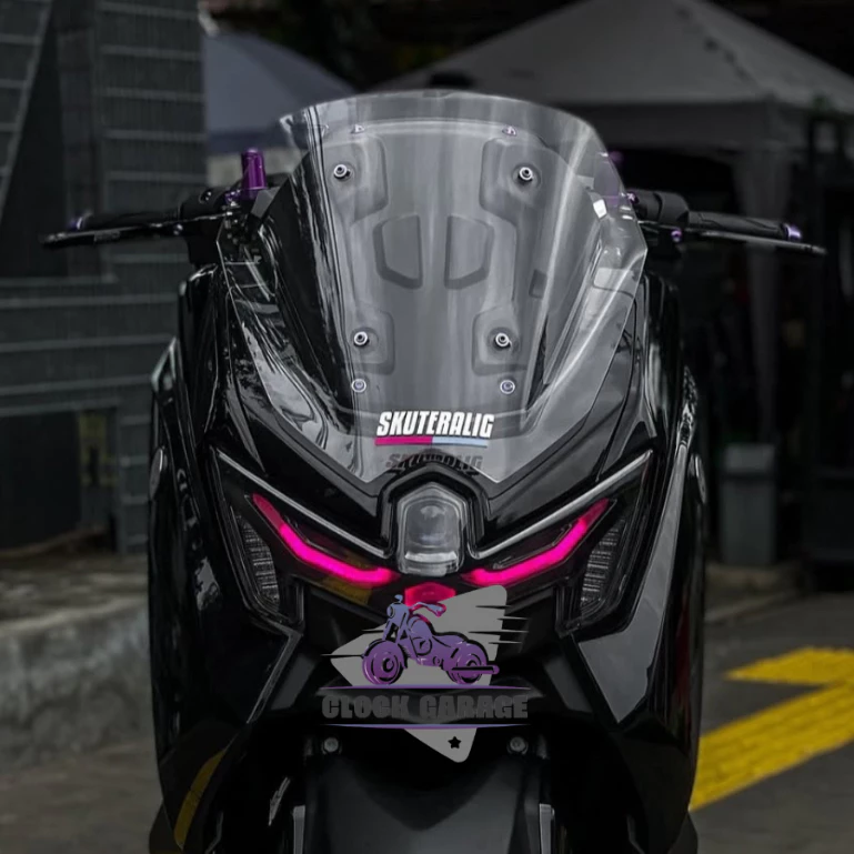 WINDSHIELD NMAX TURBO NEO 2024 STANDARD SHORT MODEL NMAX TURBO VISOR STANDARD FLAT MODEL