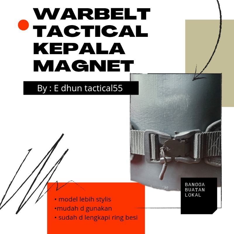 เข็มขัด รปภ. / เข็มขัดยุทธวิธี / เข็มขัดหัวแม่เหล็ก