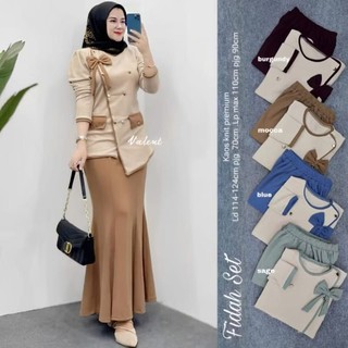 SETELAN TERBARU FIDAH SET ROK WANITA KEKNIAN