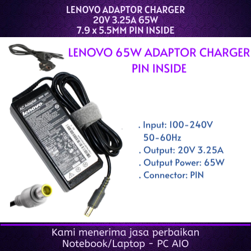 LENOVO 20v 3.25a ThinkPad X220 X220S X230 X230S X220 T60 T60p T61 T61p X60 X60s X61 X61s R60 R60e R6