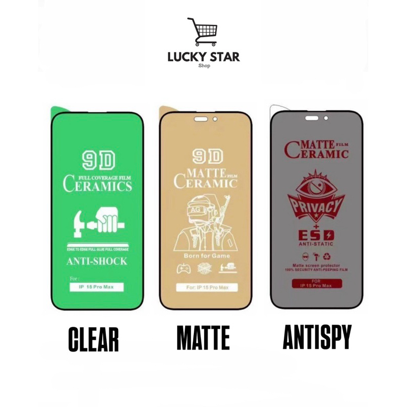 HP ANTI-SCRATCH CLEAR MATTE ANTISPY IPHONE SAMSUNG OPPO REDMI XIAOMI, WRITE PHONE TYPE IN NOTE/NOTE 
