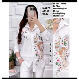 Kemeja atasan wanita katun import