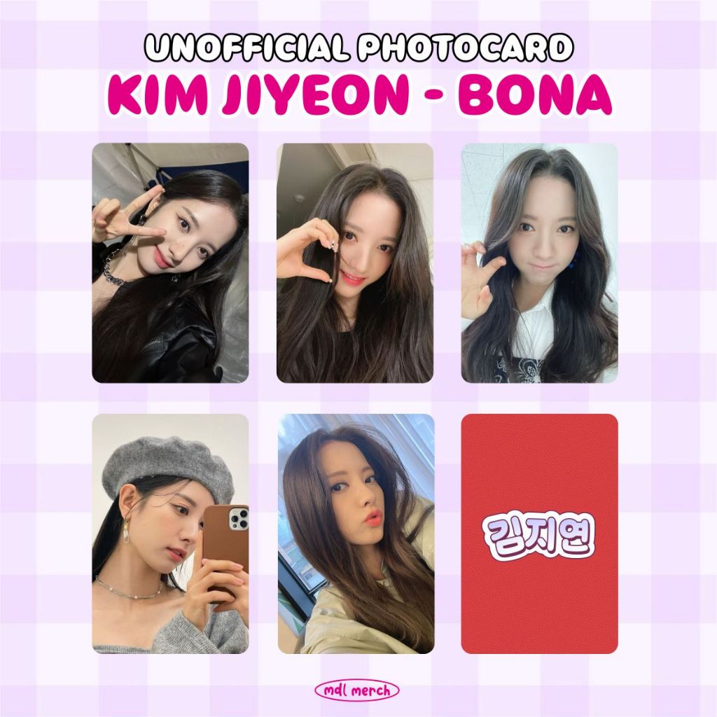(GET 5 ชิ้น) / KIM JIYEON - BONA WJSN / PHOTOCARD UNOFFICIAL / KOREAN DRAMA ACTREES / PHOTOCARD AKTO