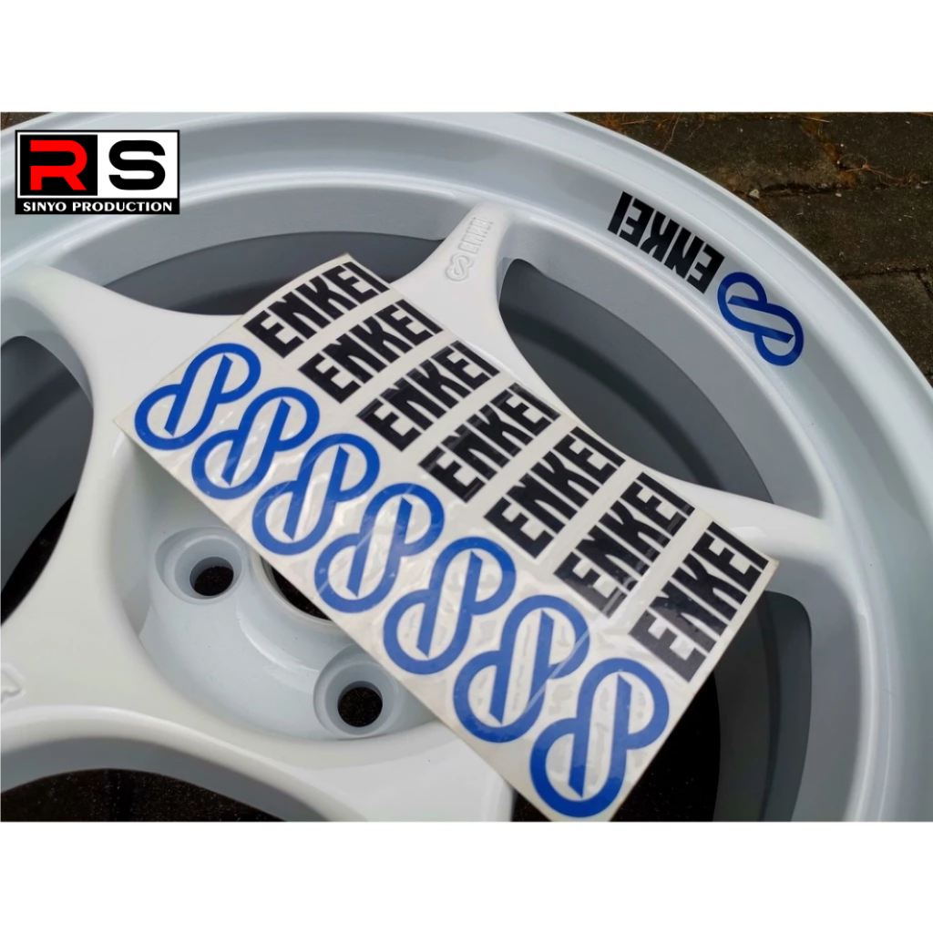 สติ๊กเกอร์ติดขอบ Enkei สติ๊กเกอร์ติดขอบรถยนต์ Enkei