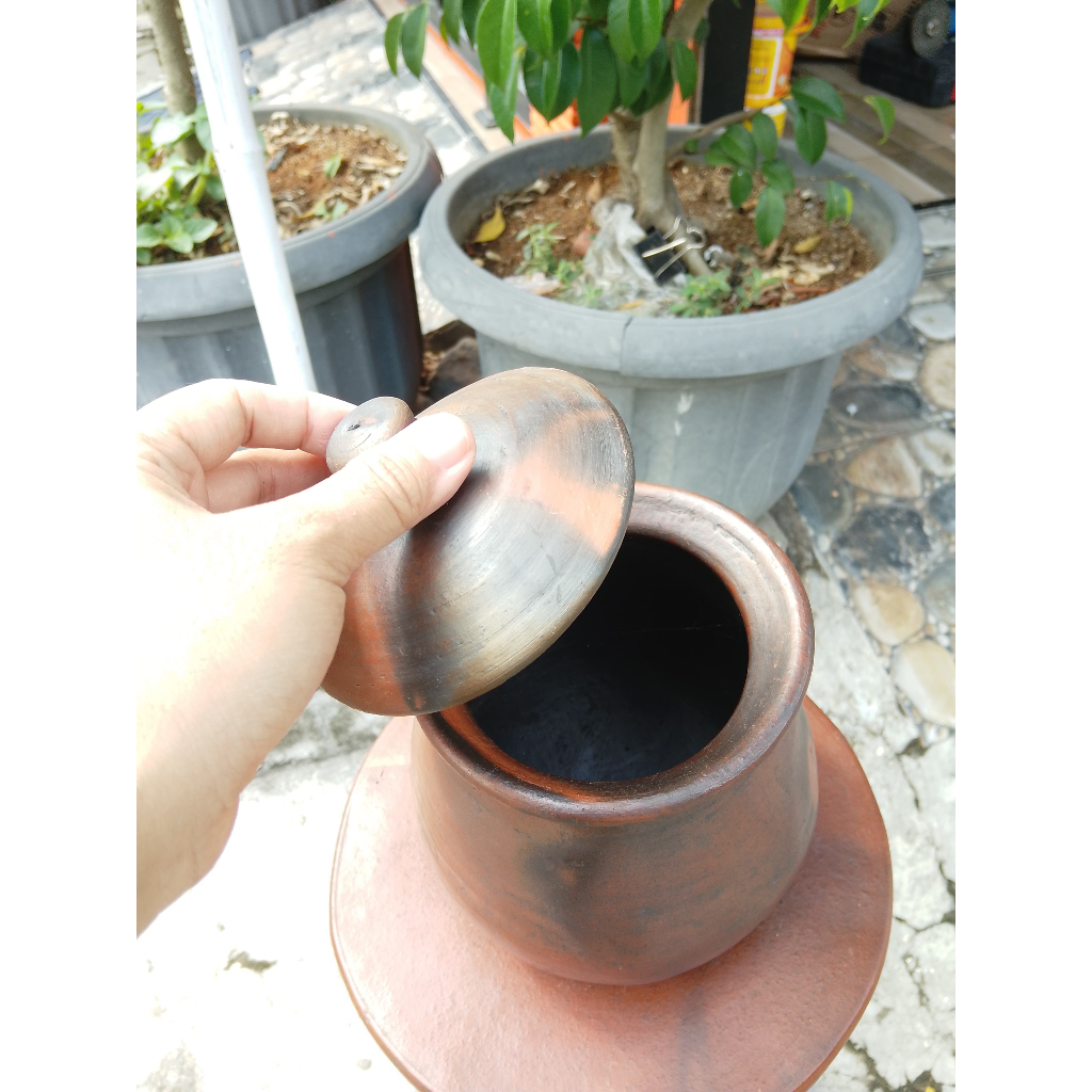 Clay Kendil Clay Kendil Place Ari-Ari ไม้เส้นผ่านศูนย์กลาง 15 ซม. สูง 17 ซม.