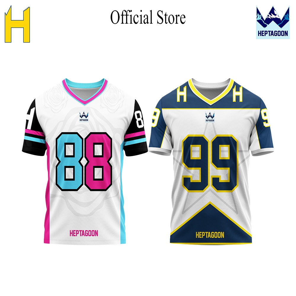 Heppoon Streetwear Jersey / Sports Jersey / Vintage / dry fit Rugby Jersey