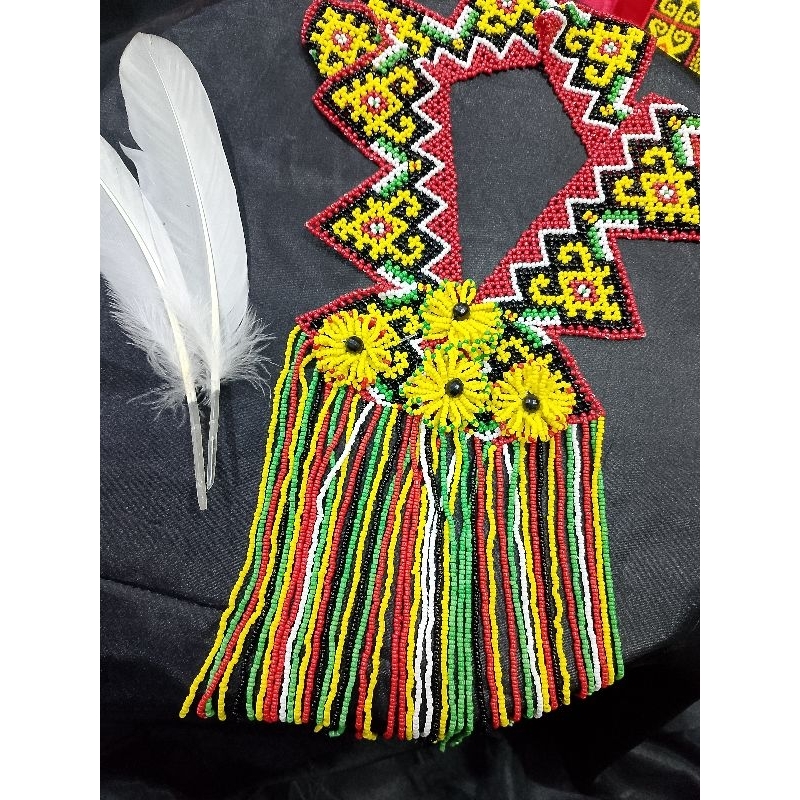 ACC สร้อยคอลูกปัด Dayak/สร้อยคอลูกปัดภูเขา/สร้อยคอลูกปัดพู่ S3