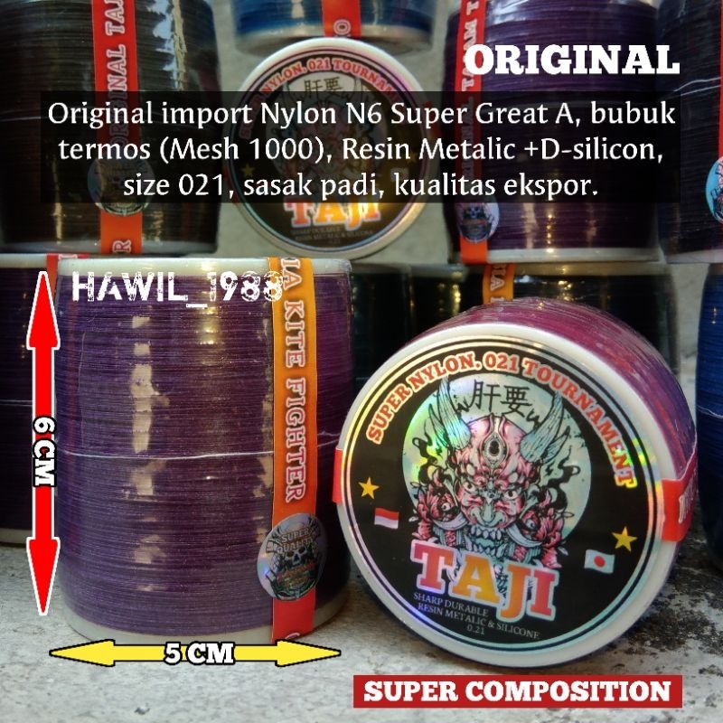 Gelasan Molor RESIN SHARP TAJI ORI 021 Resin-silicon 2000yard TOURNAMENT