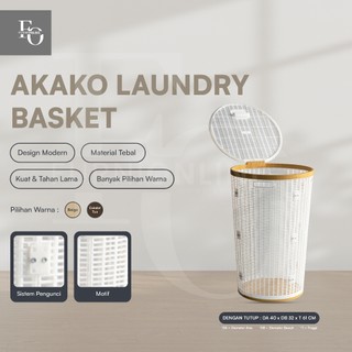 ( COD ) AKAKO - Keranjang Pakaian Plastik Akako Jumbo Serbaguna/Tempat Laundry/Keranjang Baju Kotor