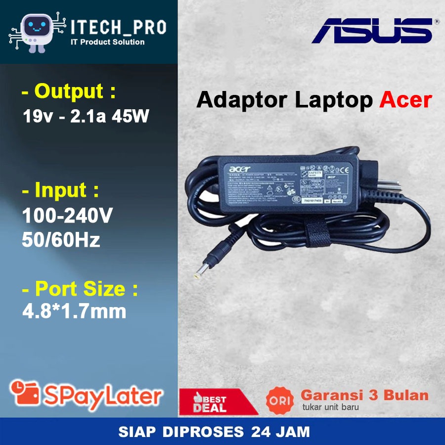 Original Acer Z476 Series 19V - 2.1A DC 4.8*1.7mm 40W อะแดปเตอร์ชาร์จ - ใหม่