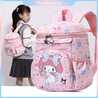 Pinkbubbly.Tas Sekolah Anak Perempuan Kuromi/ Cinnamorol Melody Ball/Dinosaurus biru kerajaan Ransel TK Backpack Backpack Sekolah Dasar Ransel Tas sekolah ransel mini