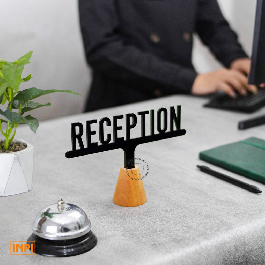 INPI HOUSE Signage Reception - ป้ายต้อนรับ - ไม้ + อะคริลิก