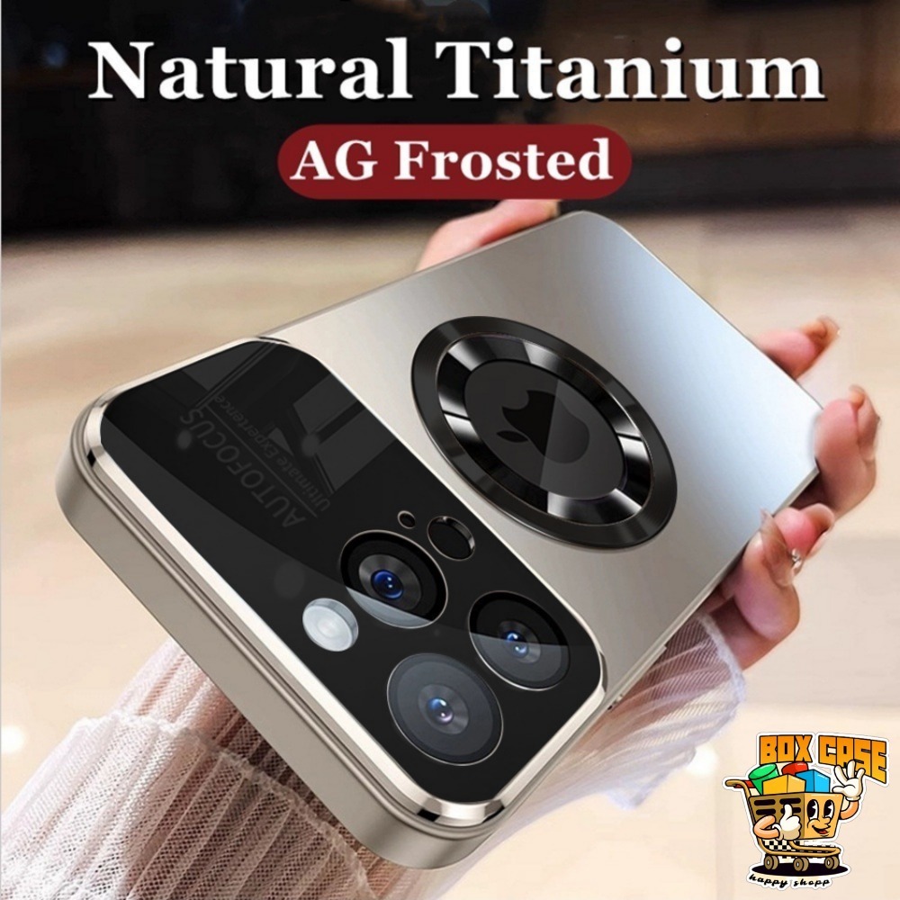MN170 ไทเทเนียม !!! พรีเมี่ยม Ag Ultralens Autofocus Frosted Case Iphone สําหรับ Iphone 11 12 13 14 
