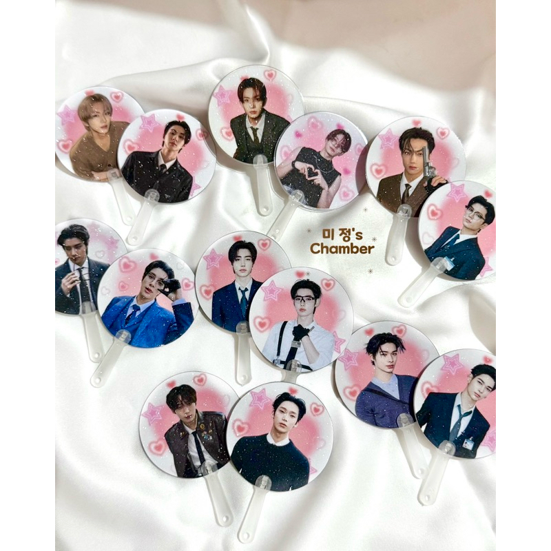 GANTUNGAN enhypen mini Uchiwa พวงกุญแจ  loveylovey ver. โดย mijeongschamber มินิ ehypen fan พวงกุญแจ