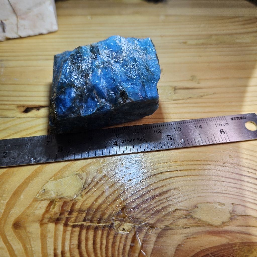 Blue Apatite Raw Top เกรดคริสตัลแล้ว ( BAP2)