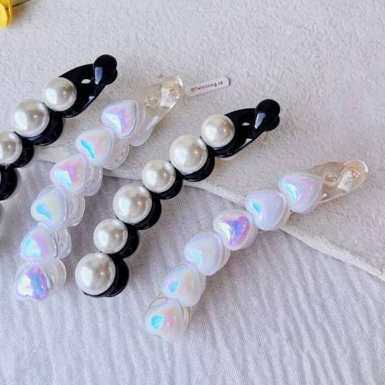 Twinkling - RON Banana clip Jadai Banana Banana Hairclaw ผู้หญิงมุก