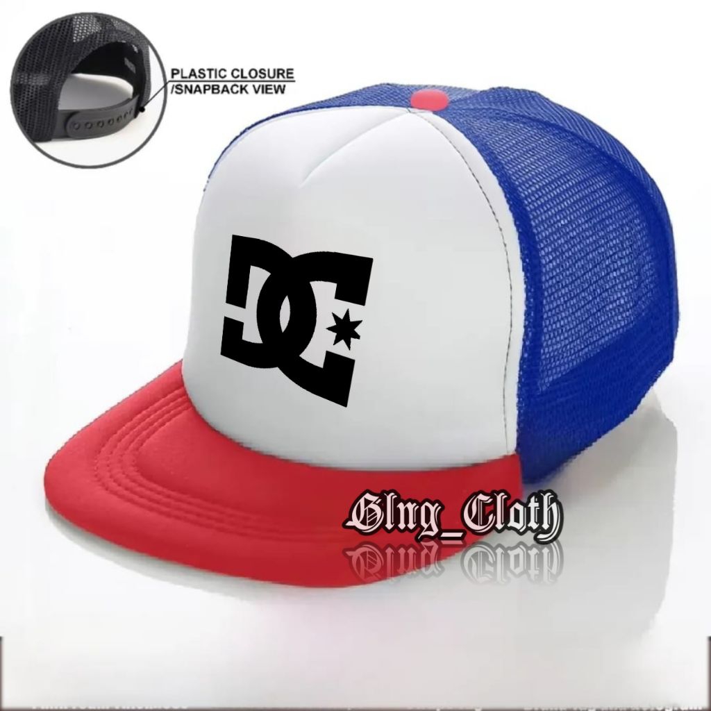 DC / หมวกตาข่าย Snapback / หมวก Trucker Snapback / หมวกตาข่าย Trucker / หมวกแฟชั่นอินเทรนด์