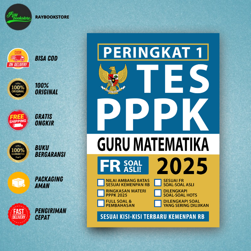 Rank 1 เล่ม PPPK MATHEMATICS TEACHER 2025 - สื่อ Eduka