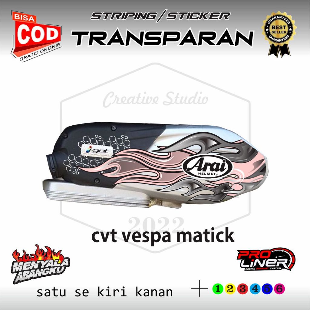 สติ๊กเกอร์ cvt vesmet ล่าสุดสําหรับเวสป้าอัตโนมัติเรียบง่าย