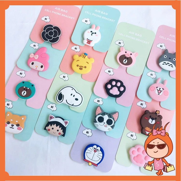 AA73 Pop Socket HP 3D ตัวการ์ตูน / Pop Socket 3D / HP Accessories