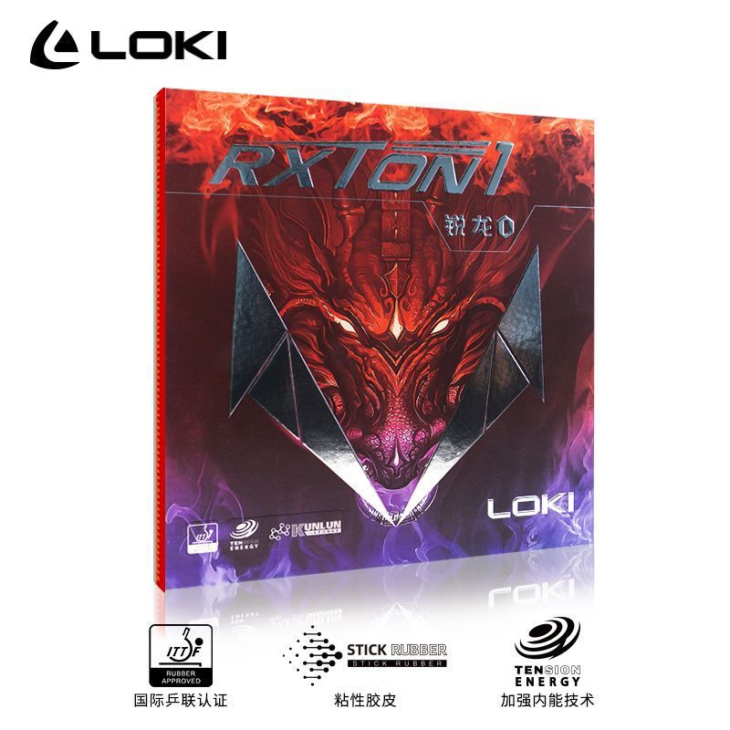LOKI RXTON 1 RED ORIGINAL รุ่นใหม่ ยางปิงปอง / Loki Rxton ปิงปองยางปิงปอง