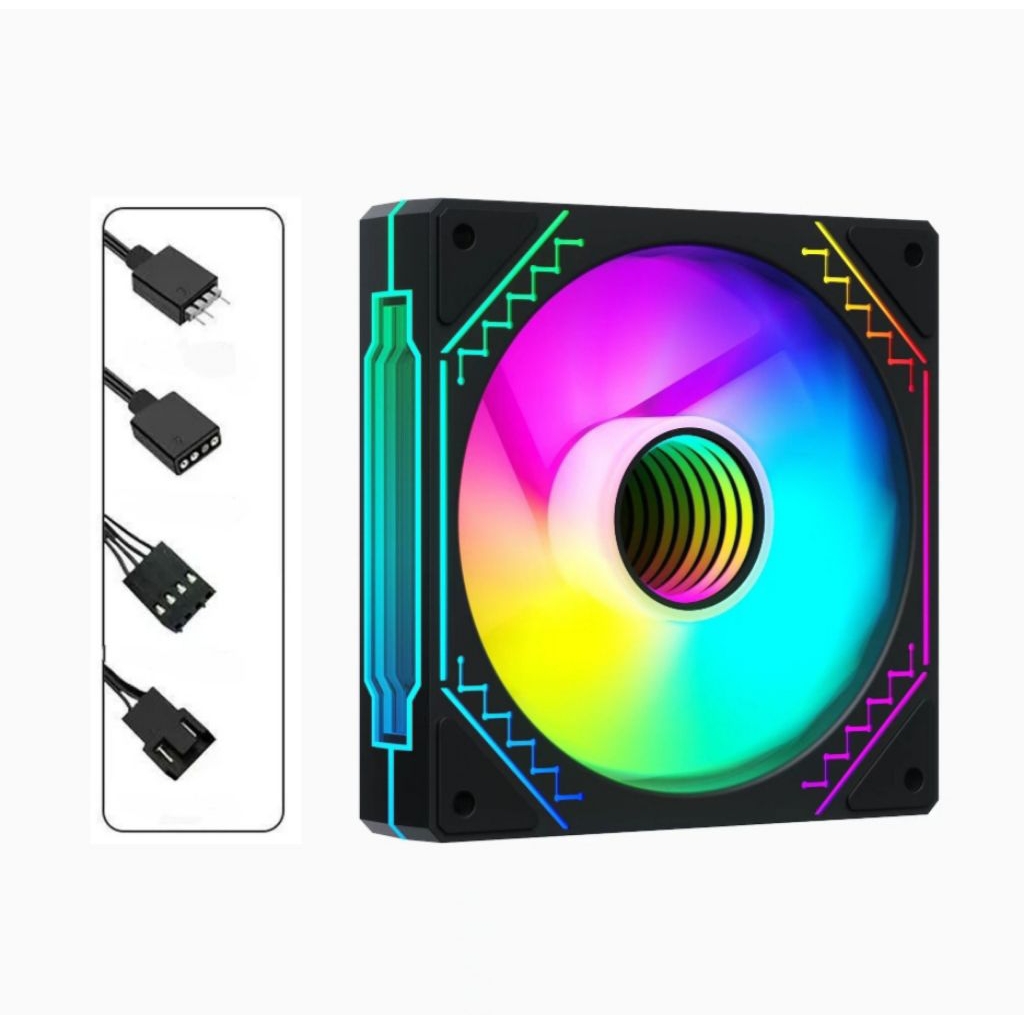 พัดลม / พัดลม 12 ซม. Prism 4 ARGB PWM ปลอกคอมพิวเตอร์พีซี