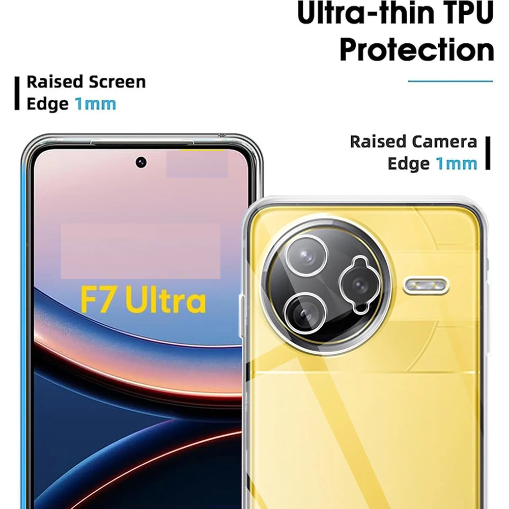 Poco F7 Ultra 5G Case Softcase CLEAR HD กล้อง PROTECTION Casing Case Hp Poco F7 Ultra 5G