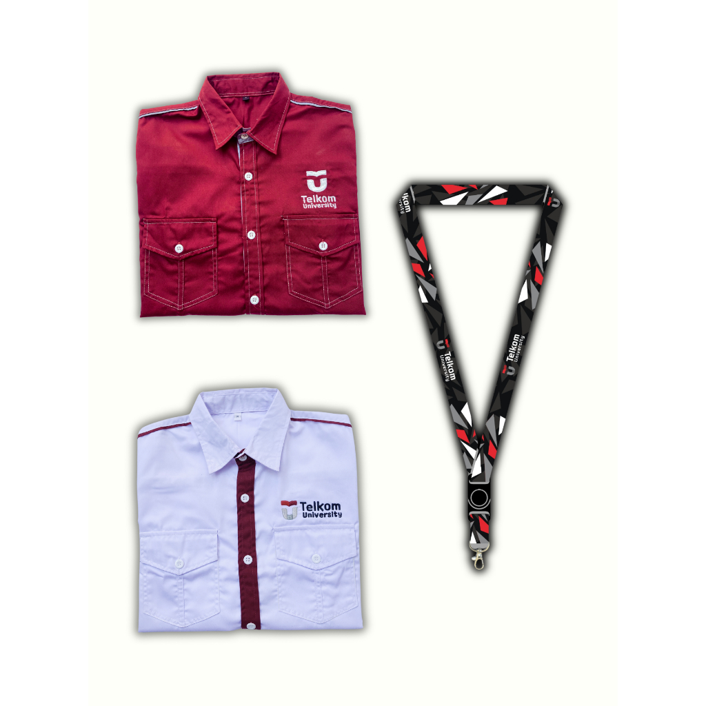 Telkom University Uniform Package ฟรีเชือกเส้นเล็ก