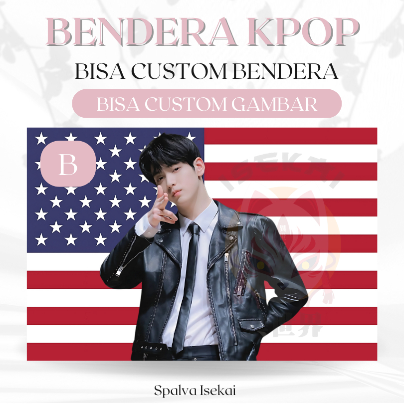 AMERICAN FLAG KPOP SOOBIN TXT / โปสเตอร์ KPOP / KPOP FLAG Choi Soobin / พรม KPOP / พรม Kpop